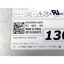 Load image into Gallery viewer, Dell Precision T7600 T7610 T7910 1300W 2 Fan 100-240V Power Supply Unit PSU D1300EF-00 0H3HY3 CN-0H3HY3 6MKJ9 MF4N5 0T6R7 09JX5 DPS-1300DB-FoxTI
