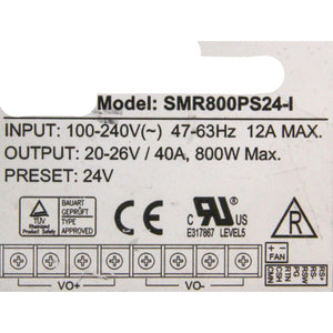 9916 XP POWER POWER SUPPLY SMR800PS24-I-FoxTI