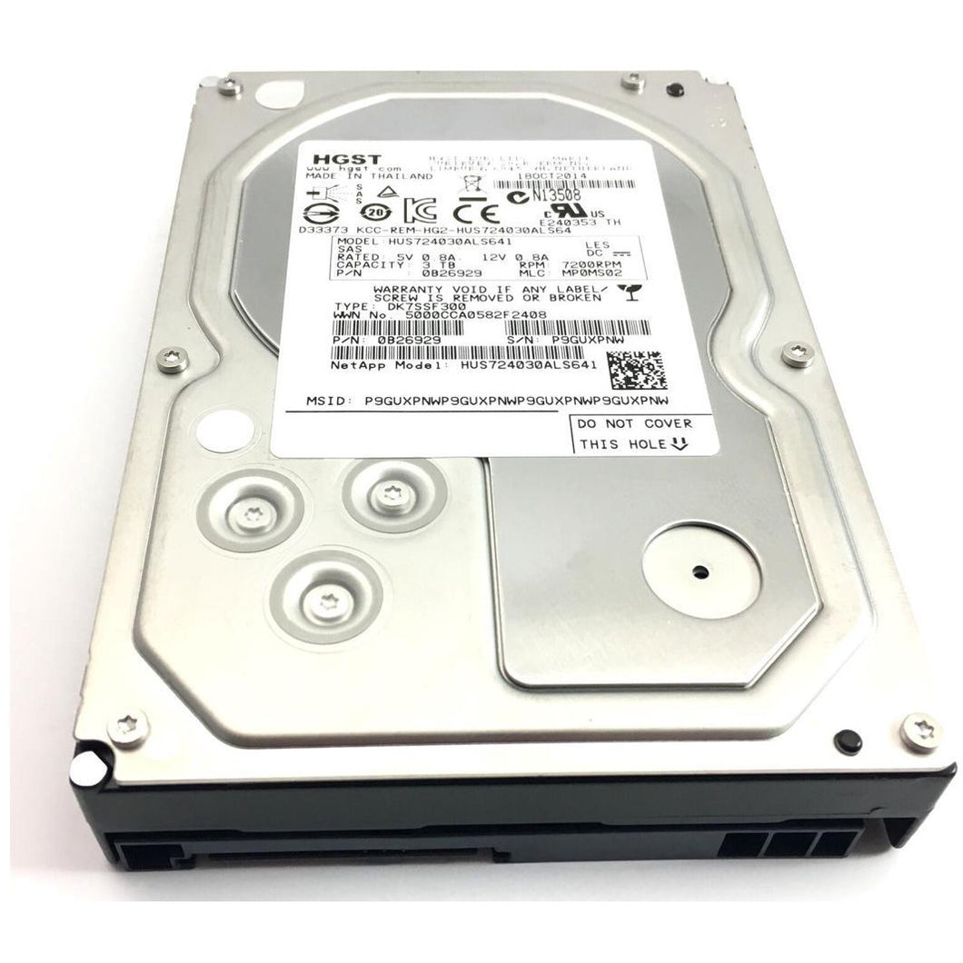 Disk 3TB 7.2K SAS Hard Drive 3.5'' FITS DELL SERVER T710 R410 R710 R720 R510 R730