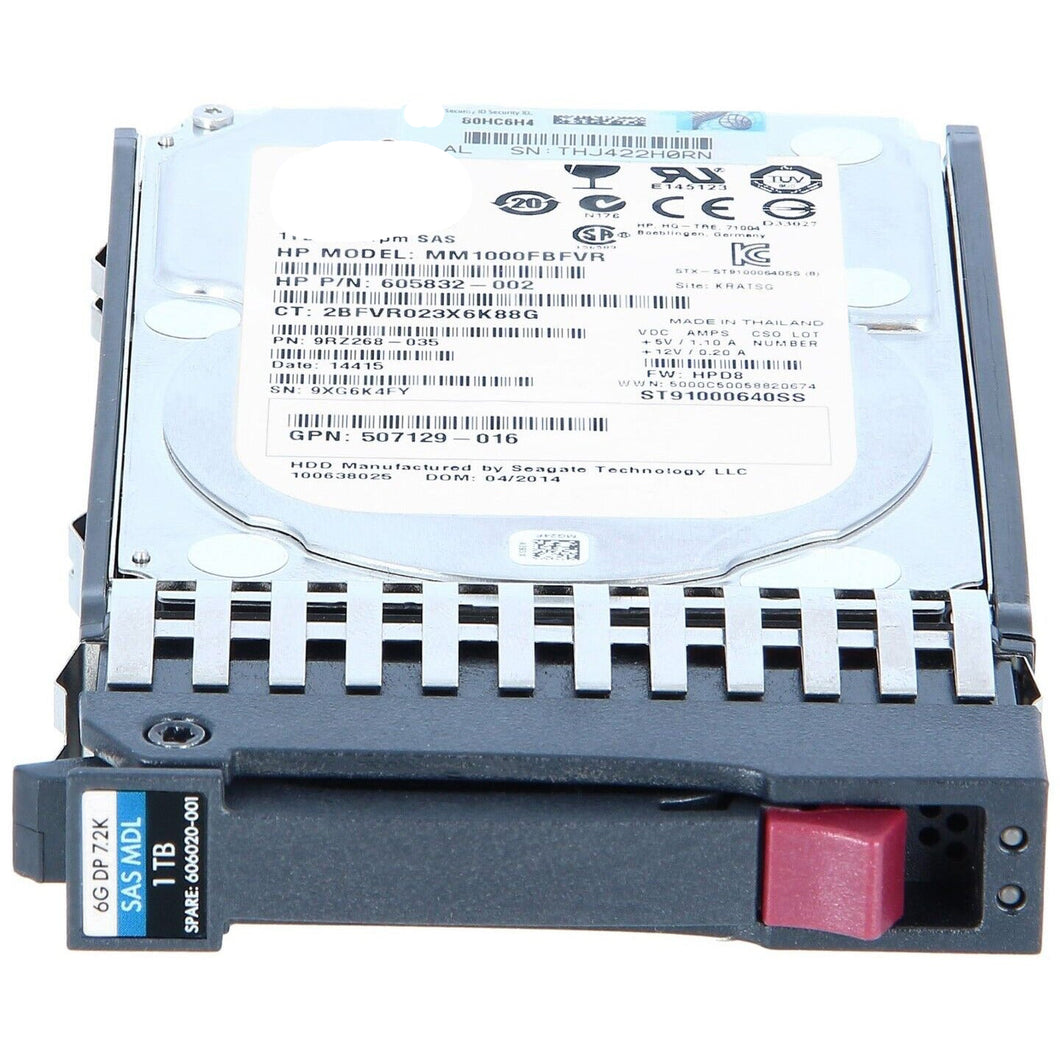 MM1000FBFVR HP 1 TB 7200 RPM 6G 2,5