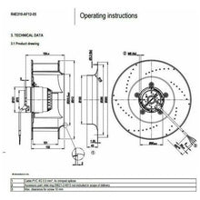 Carregar imagem no visualizador da galeria, Cooler Ebmpapst R4E310-AF12-05 Centrifugal Fan 230VAC 105/150W For Inverter Cooling Fan - MFerraz Tecnologia
