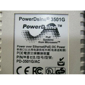 Microsemi PowerDsine 3501G PD-3501G/AC PoE Injector 48V VoIP Fortinet GPI-115 - MFerraz Tecnologia