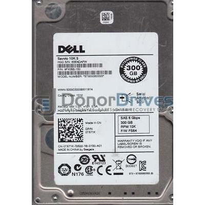 ST9300603SS, 6SE, PN 9FK066-150, FW FS64, Dell 300GB SAS 2.5 Hard Drive-FoxTI